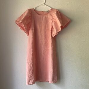 Madewell Soft Pink Ruffle Dress Size Small
